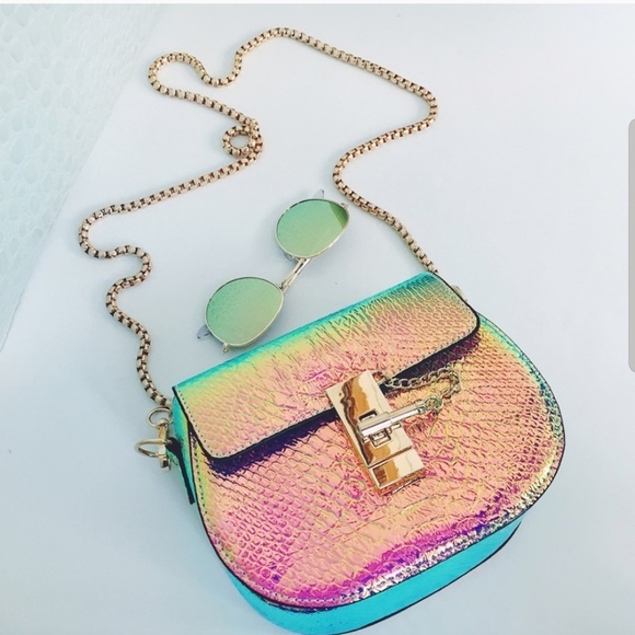 Metallic hologram crossbody bag - Picture 2 of 4